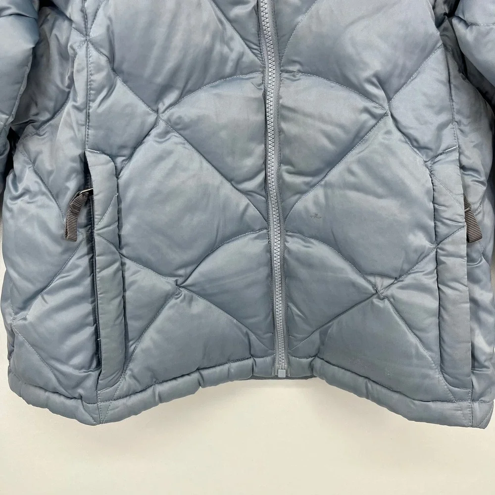 The North Face Girls XL Blue Quilted Diamond Puffer‎ Jacket Winter Coat 550